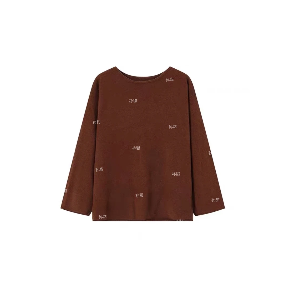 【套装】孙甜超好看复古砖红色套装女秋冬日系慵懒风宽松套装