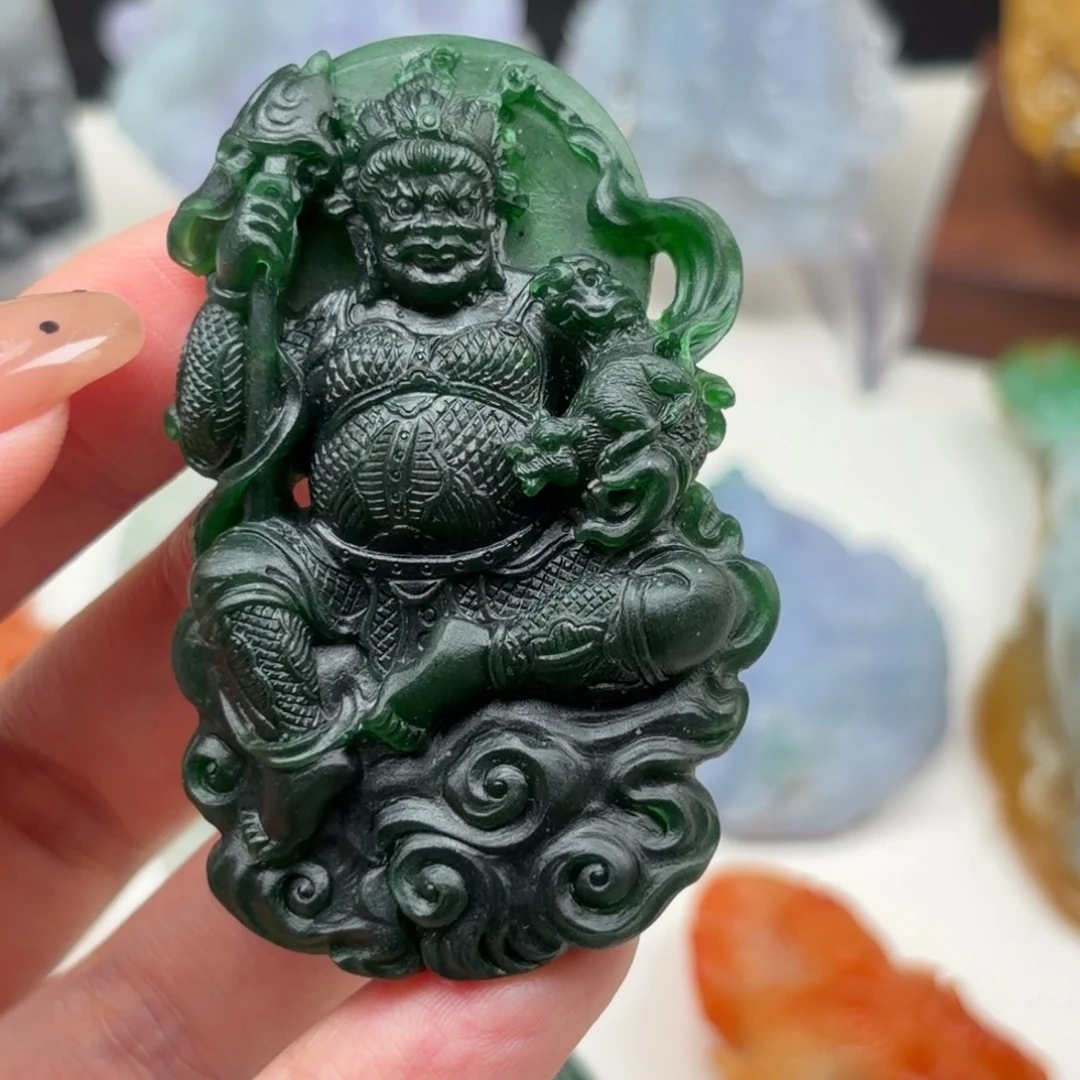 定制翡翠未镶嵌黄财神