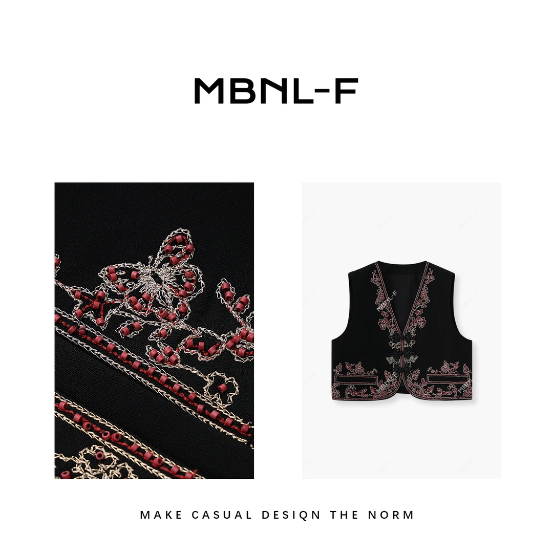 MBNL-F"高定系列" 2025S/S新品 夏季百搭马甲上衣 秦磊XM-MJ3099