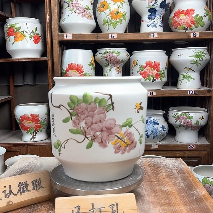 摆件电饭煲紫藤新款新款陶瓷