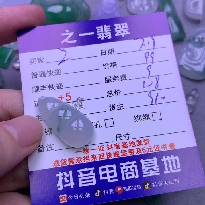 翡翠未镶嵌颈饰ᨶ****?