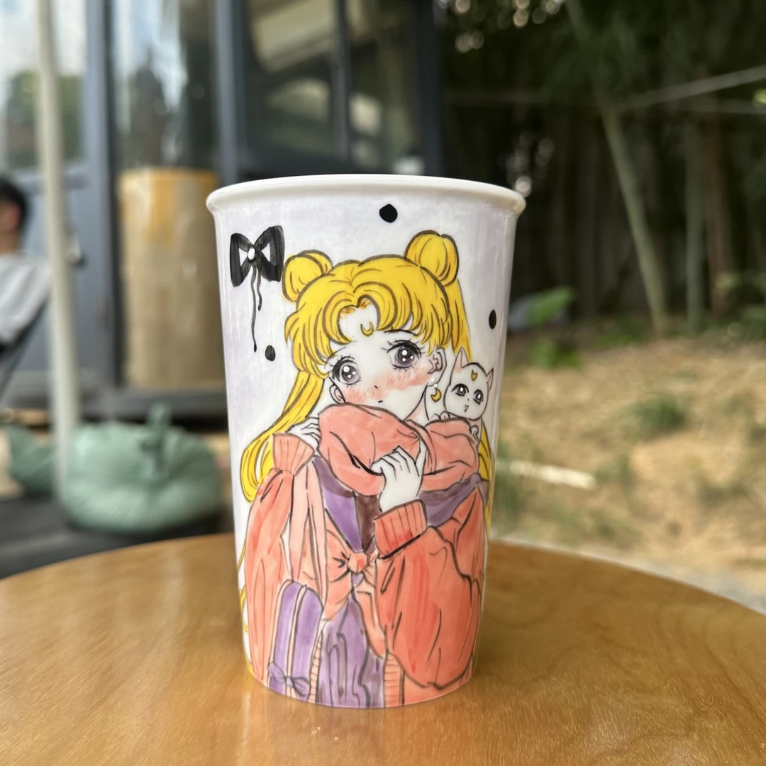 创意可爱美少女可乐杯