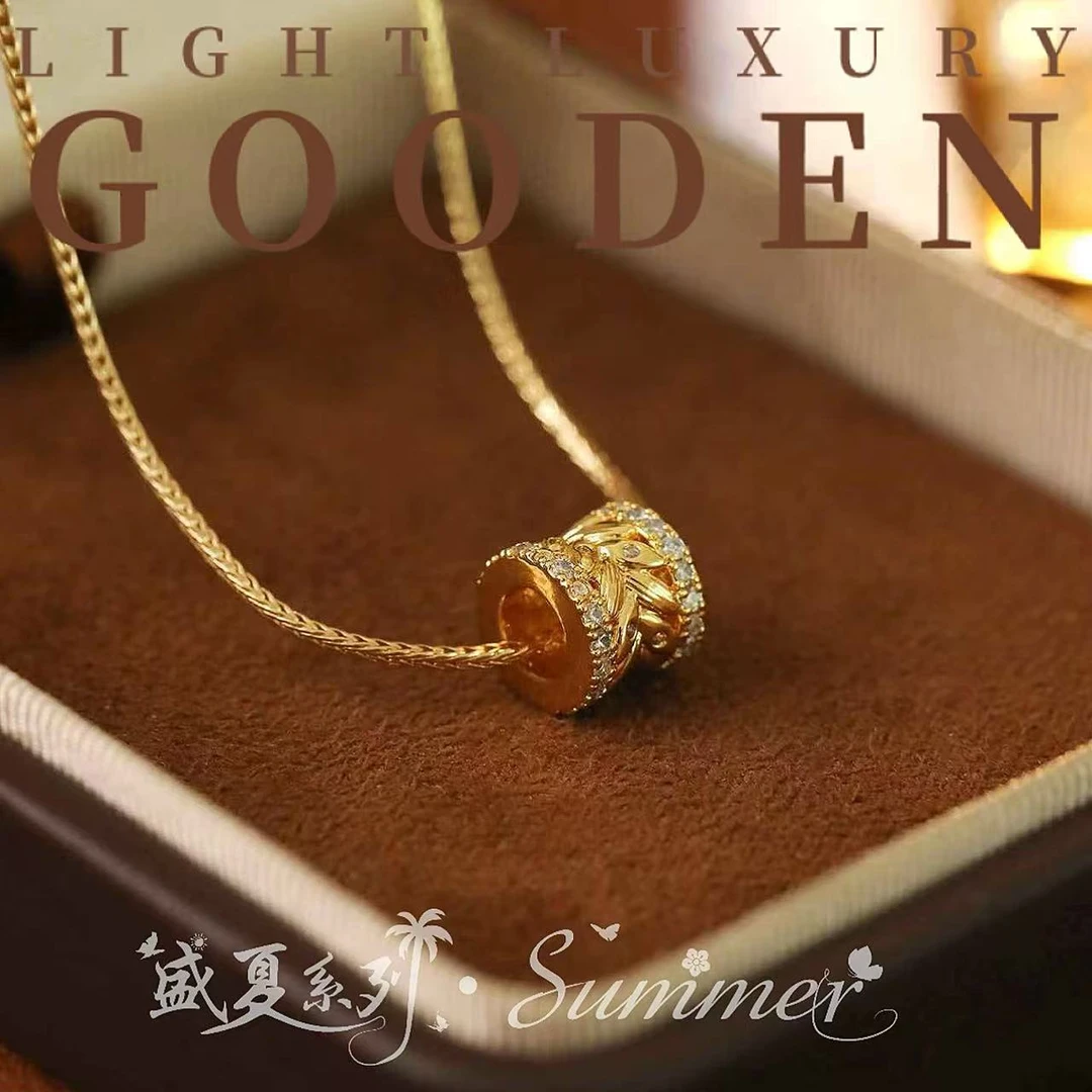 铜合金项链 Gooden岛家【穗穗如意】高级感路路通气质轻奢项链