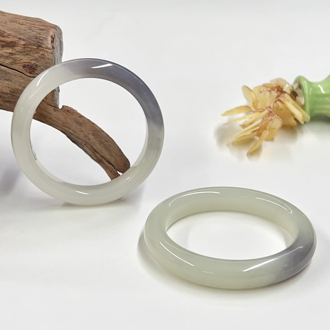 【云上菁菁】和田玉手镯-多样性发其一-10.5*9mm-DS46938（WJ）