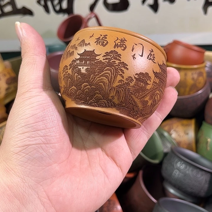 茶杯紫砂全手工紫砂主人杯