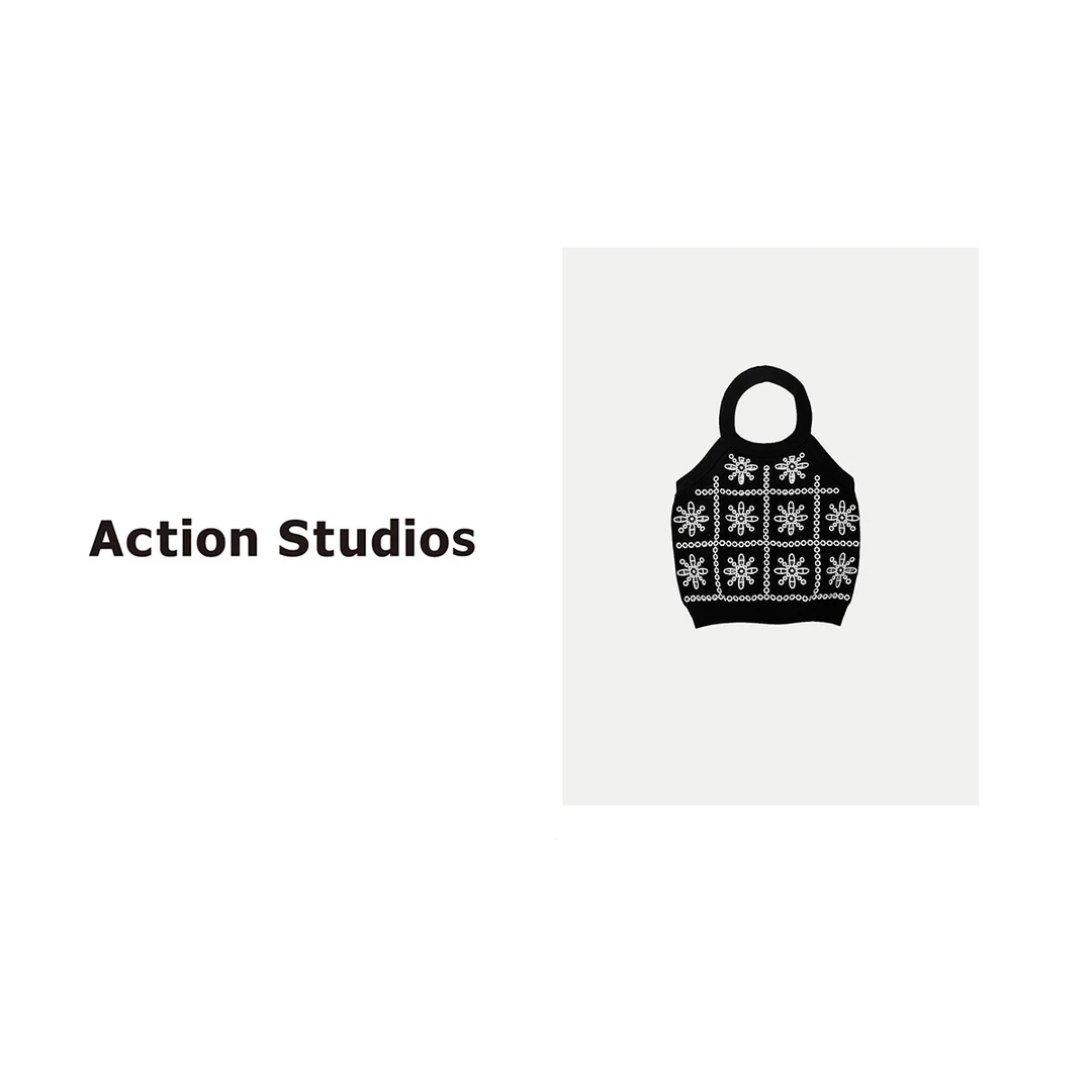 Action Studios【巴黎老花】大大推荐镂空背心吊带8820
