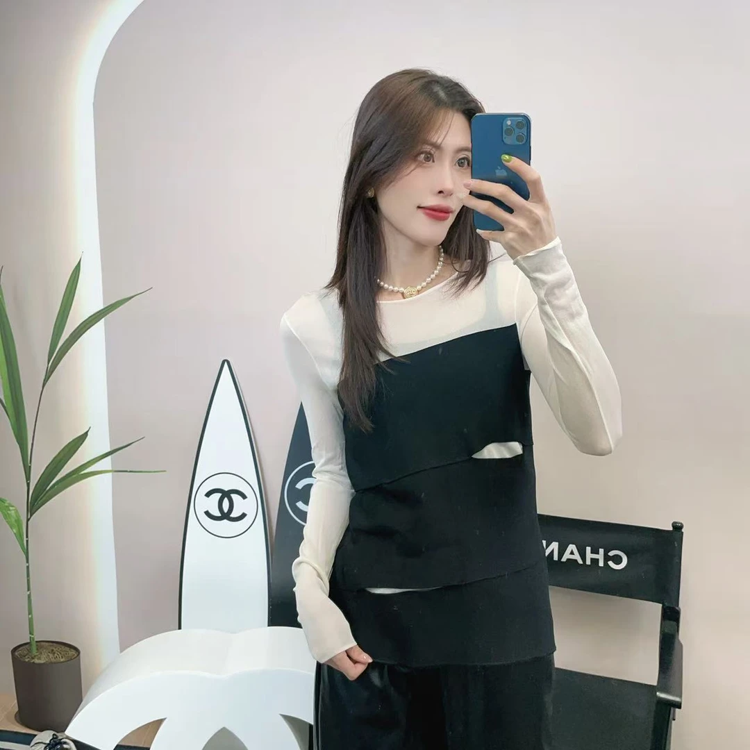 95新 DIOR/迪奥 麦殿/黑白拼色上衣a级/250405QCMYF02
