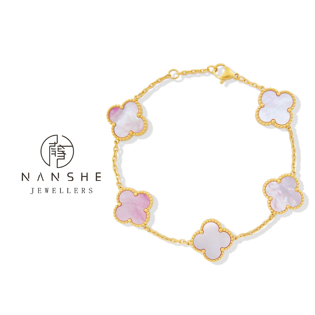 NANSHE/南奢 粉紫色手链轻奢时尚双面气质