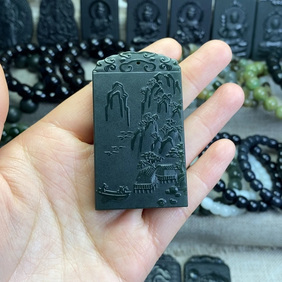 和田玉未镶嵌颈饰