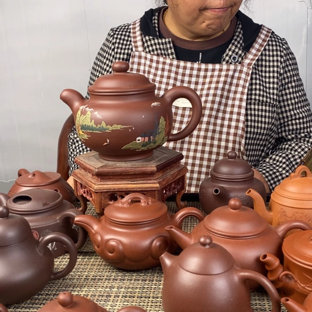 在***.茶壶紫砂宜兴紫砂壶茶壶老丁山紫砂