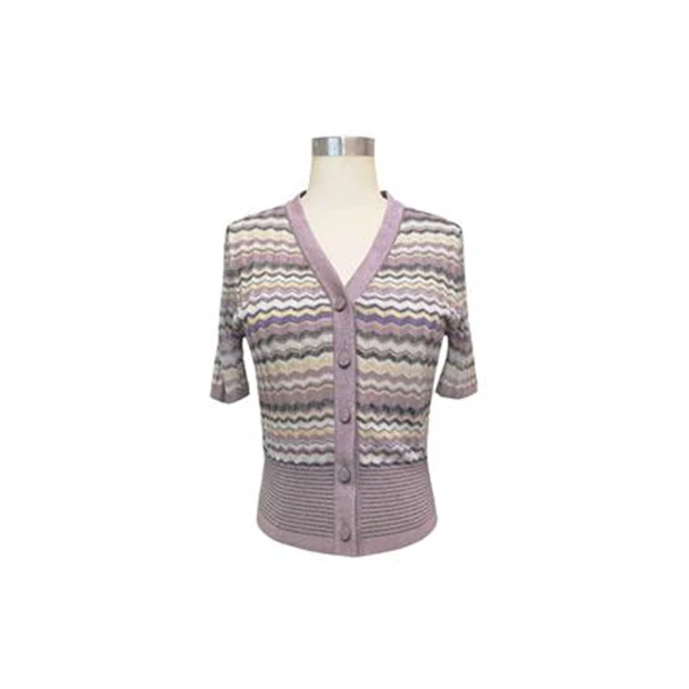 FALEMIG-歌系圆领条纹针织衫EWF322M02700