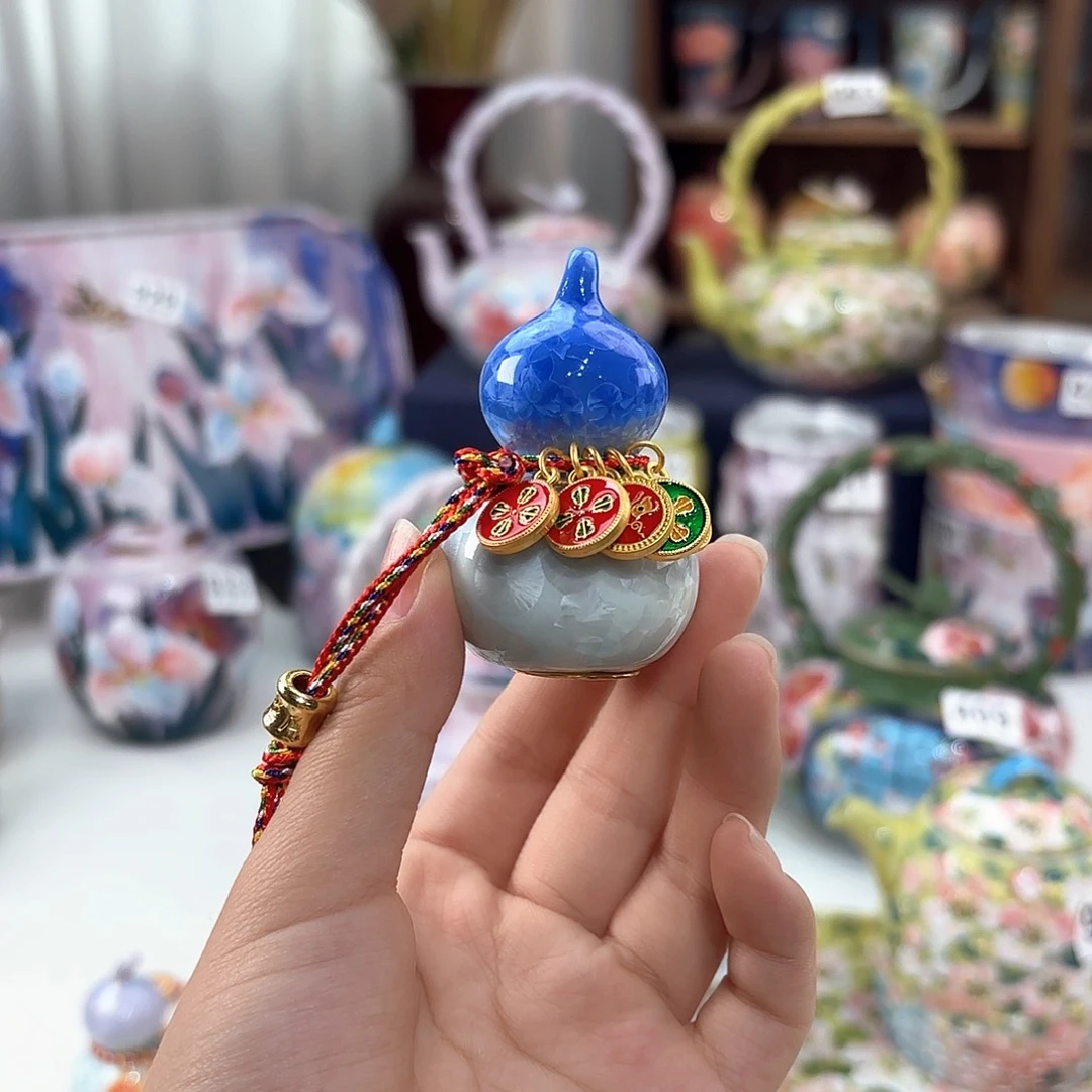 景德镇手绘高温釉下彩陶瓷茶具