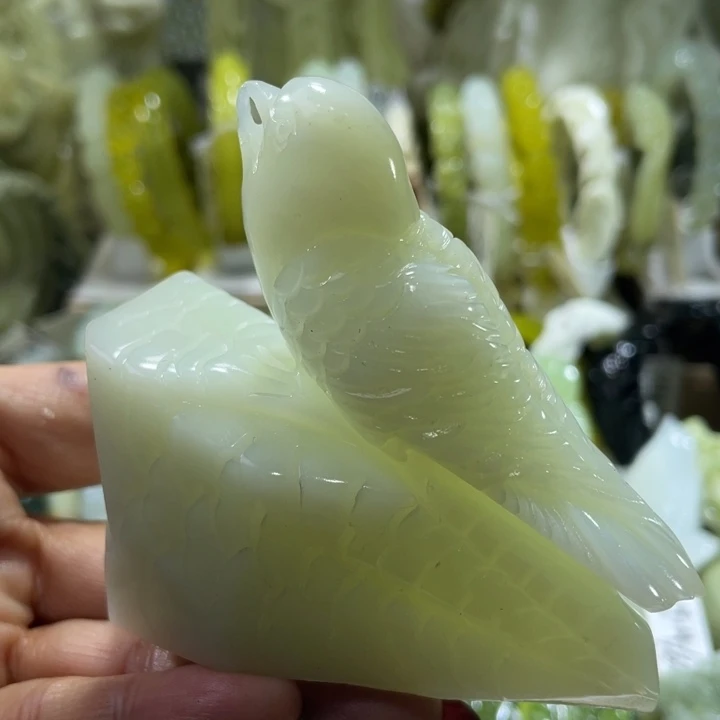 岫玉未镶嵌摆件摆件