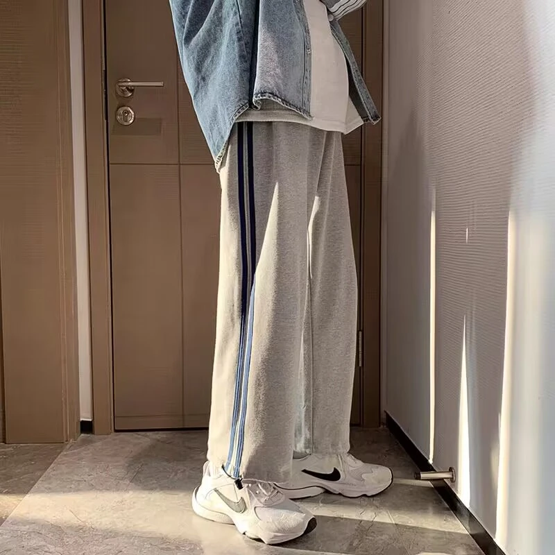 两穿运动裤脚口抽绳两条杠705