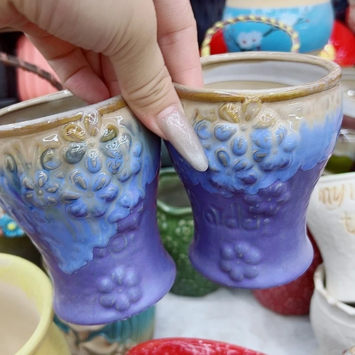 有孔，满10元发货多肉陶瓷花盆