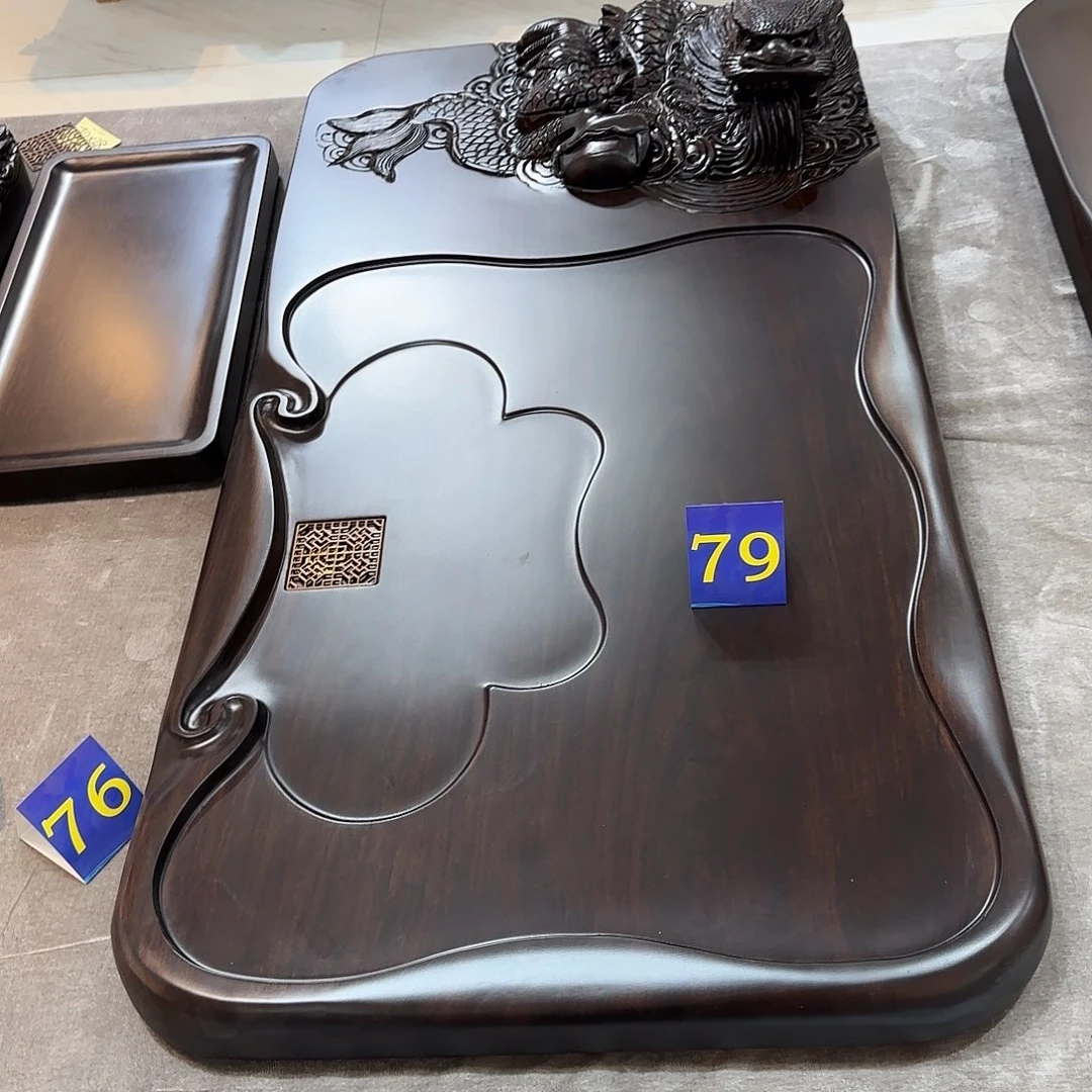 睡***会黑檀木实木茶盘113/60