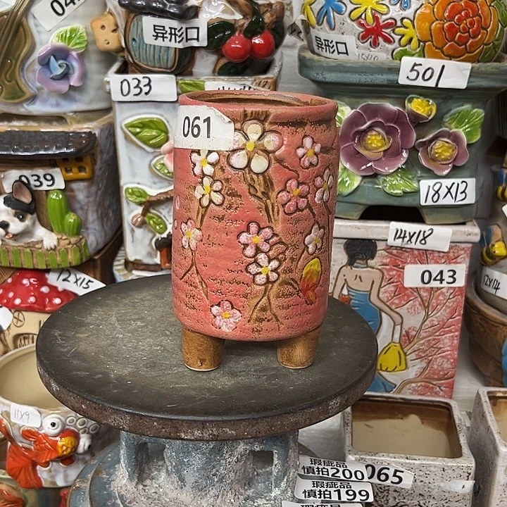 粗陶材质多肉花盆