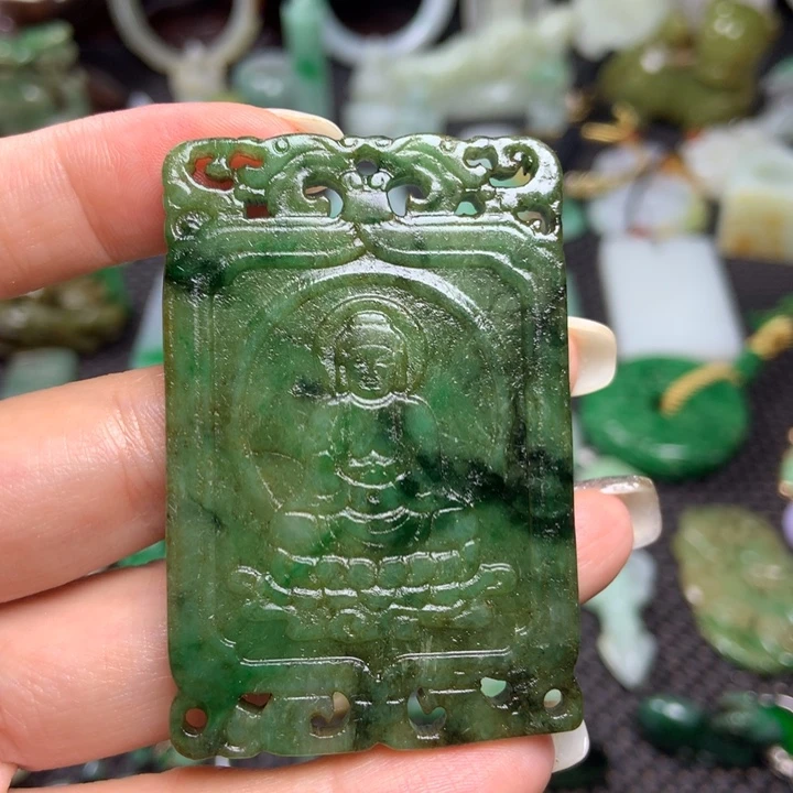翡翠挂件未镶嵌清