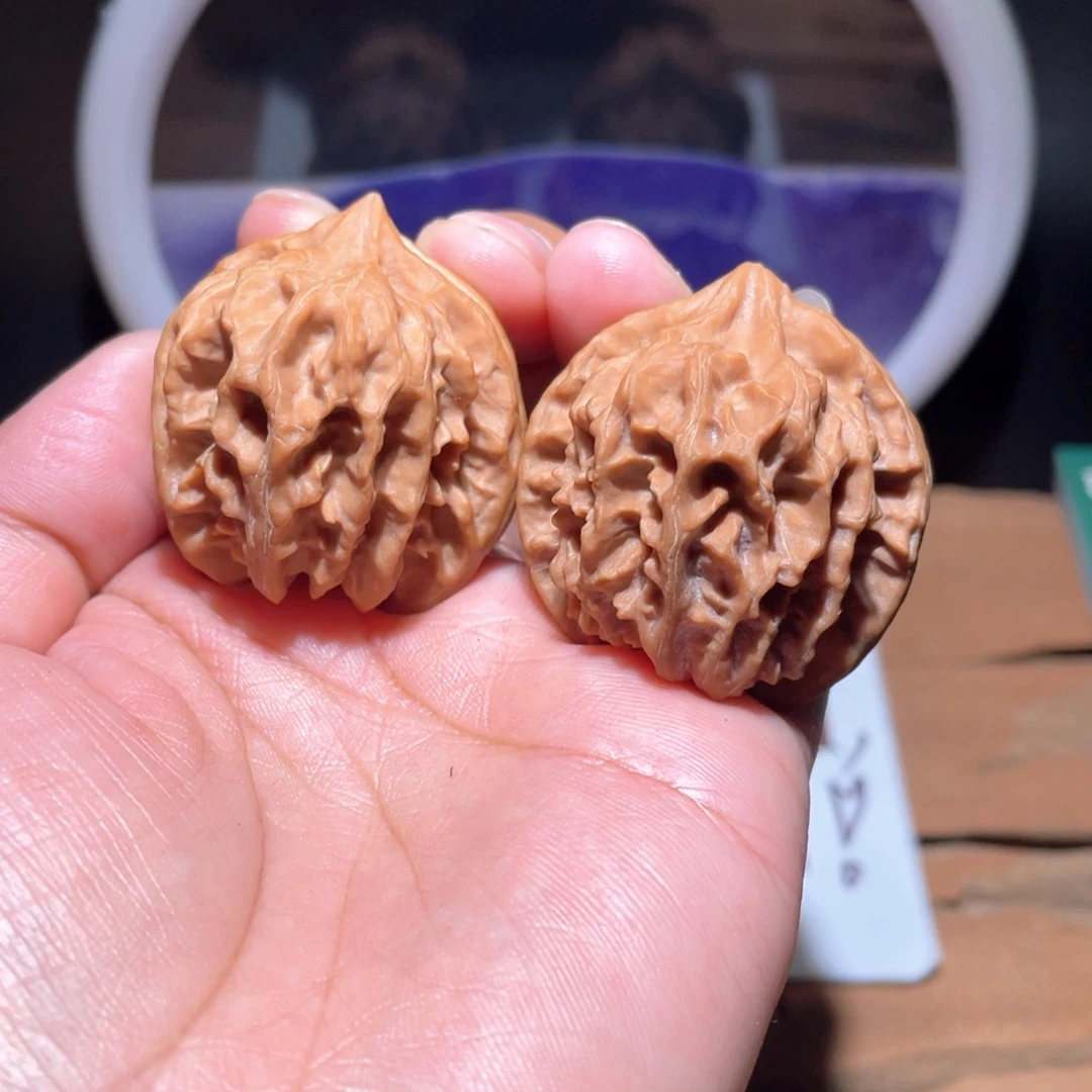 把件核桃S082。37尺。 大龙