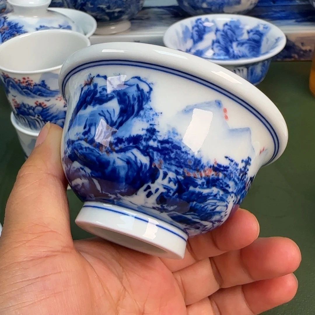 景德镇纯手绘茶具圆圆367