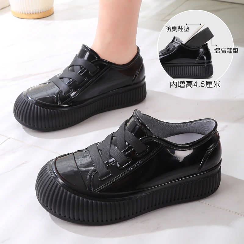 防滑防水胶鞋低帮雨鞋女外穿浅口雨天水鞋多巴胺女士短筒雨靴时尚