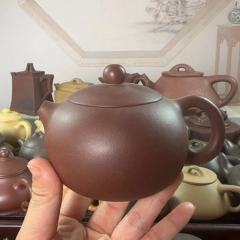 茶壶紫砂小***乖底槽清料220c c