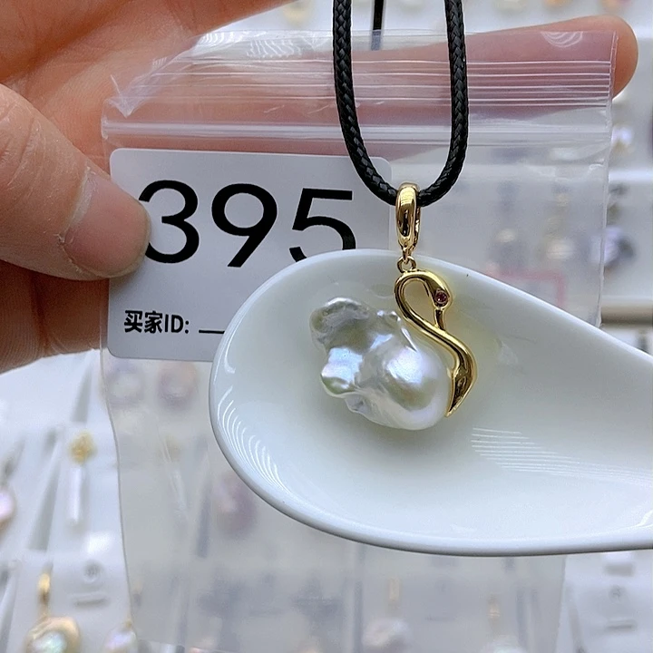 淡水珍珠颈饰银S925镶嵌