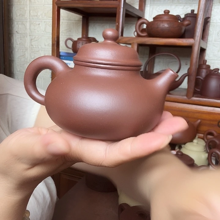 茶壶紫砂容天240cc半手工