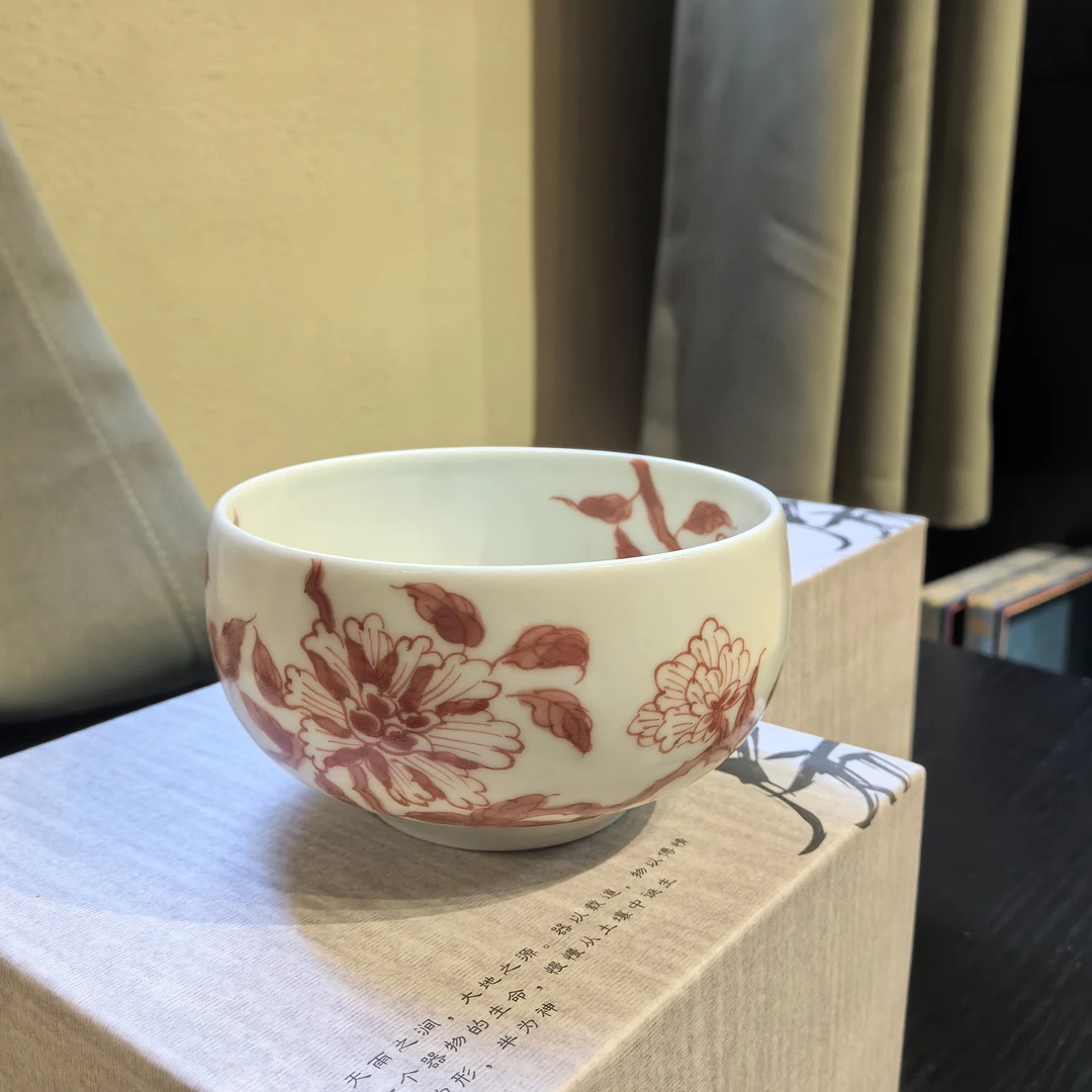 雨溪 全红花卉主人杯 10464