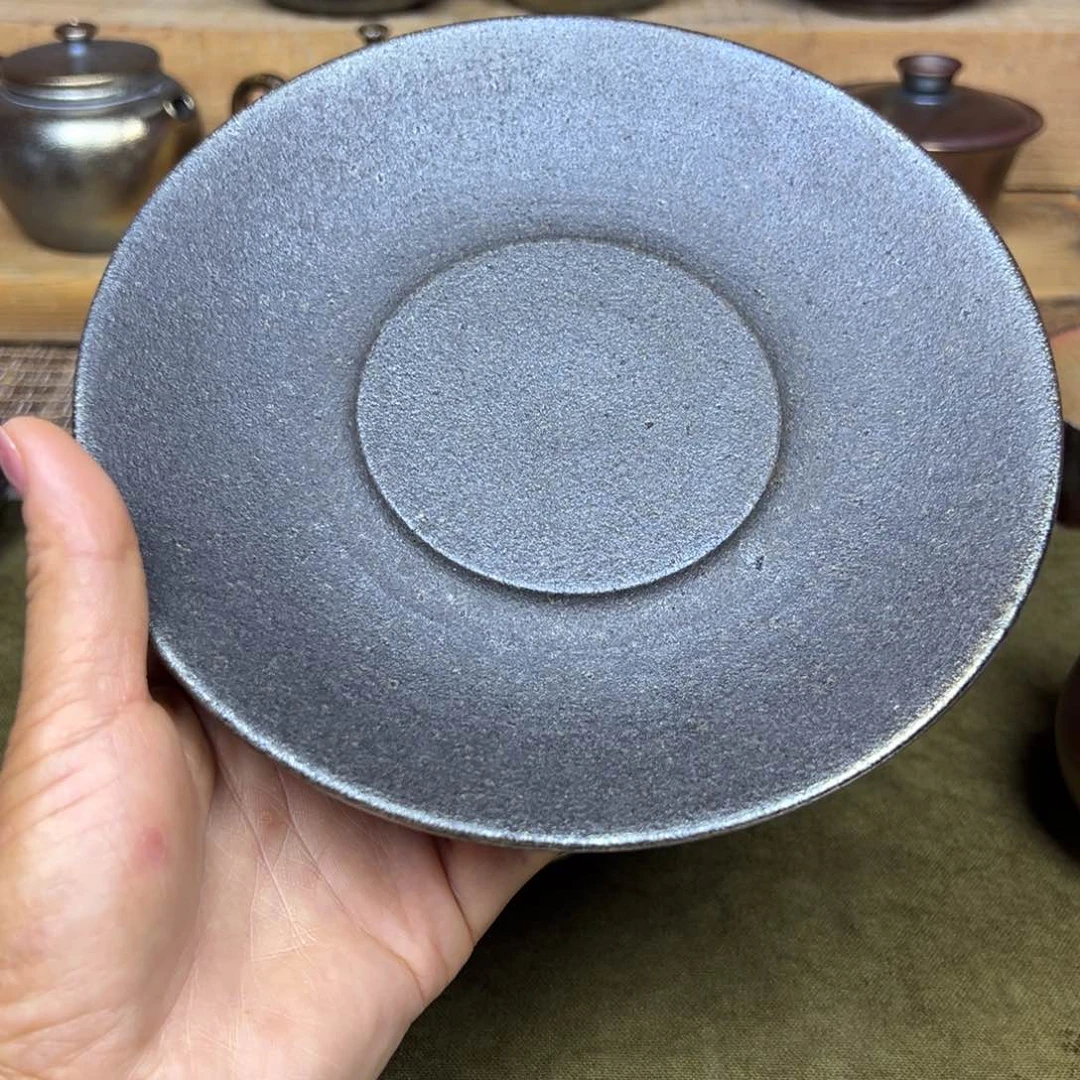 云南建水紫陶柴烧壶承