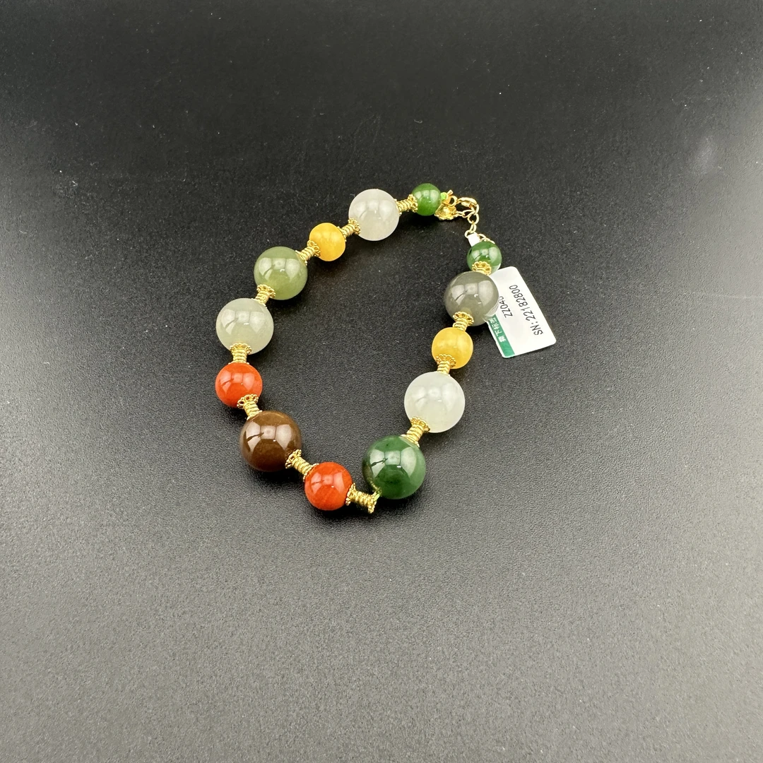 BY1115FZJT标138 北玉精选 和田玉手链 多样性发货