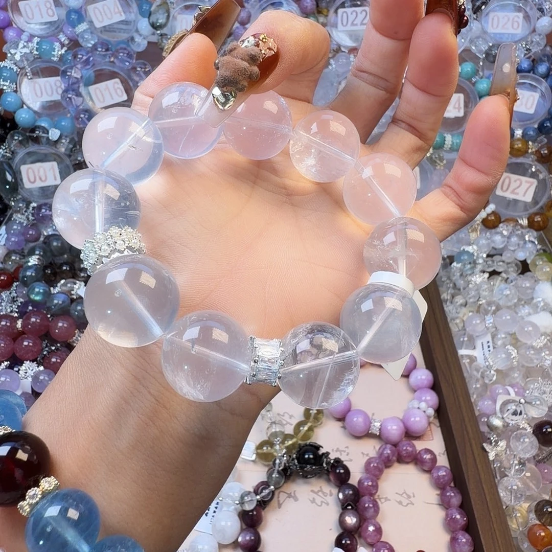 手链水晶合金奶白