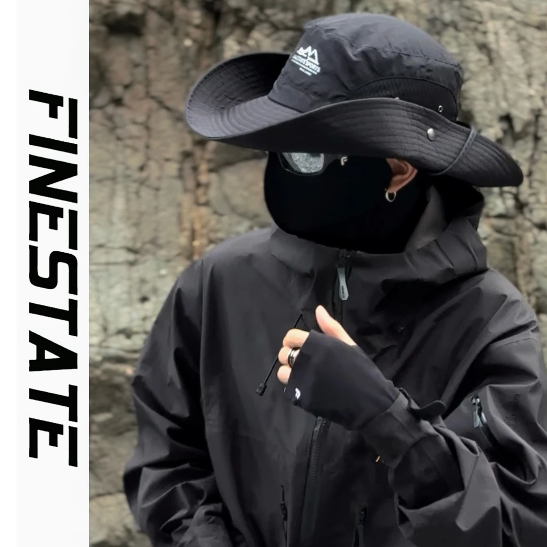 专业户外穿搭夏男女防晒骑行车装备面罩围脖渔夫登山帽