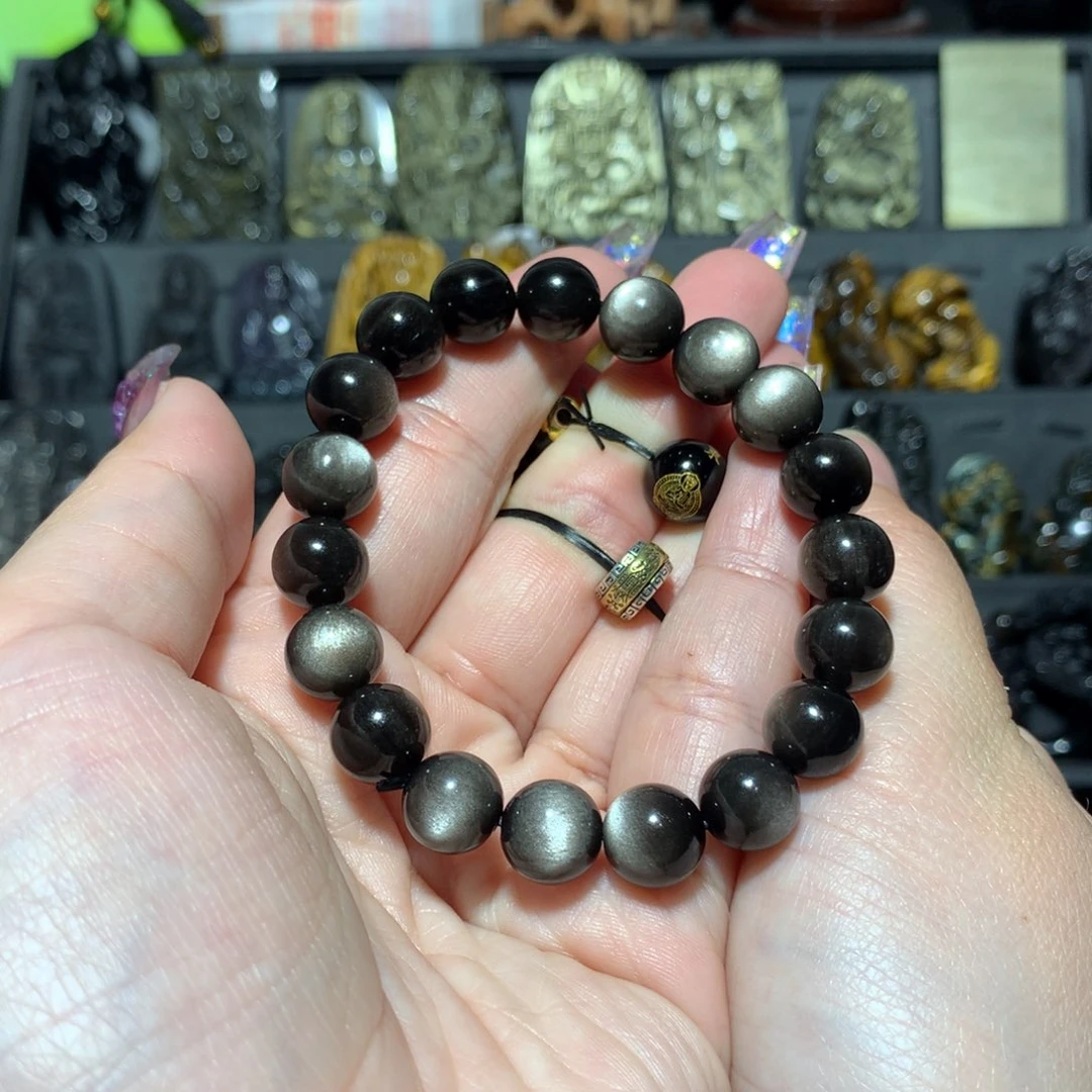 未镶嵌黑曜岩手串?****)定制