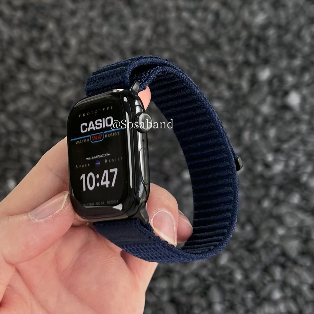 SosaBand原野尼龙魔术贴适用苹果S11手表带10Apple9Watch8ultra3i