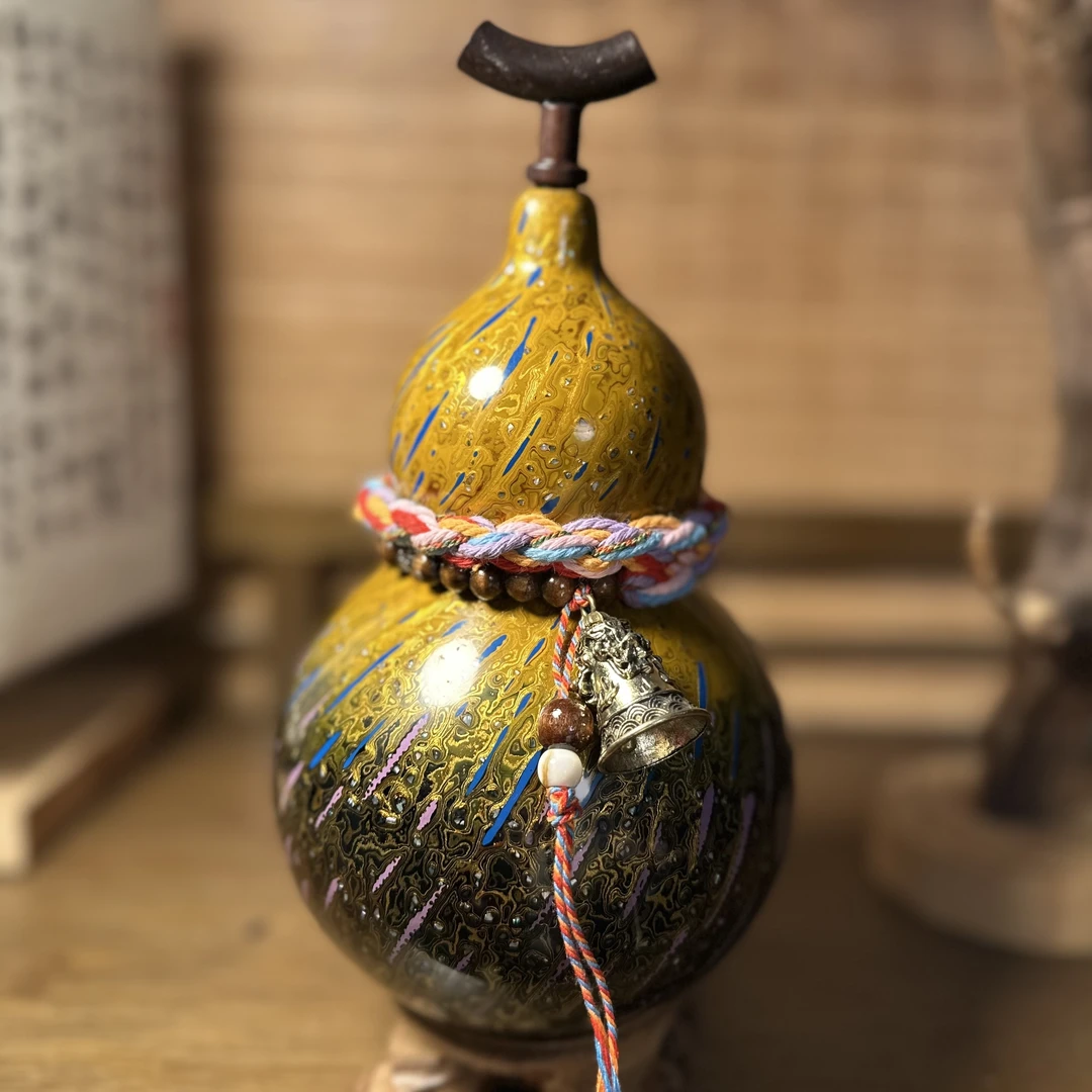 【琉璃09】正宗大漆酒葫芦仿古珍藏温婉福禄摆件手工