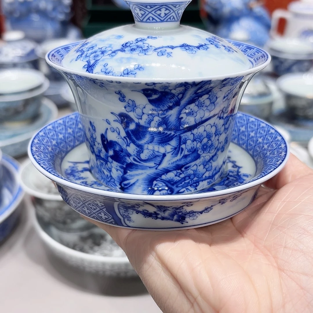盖碗景德镇高温茶具