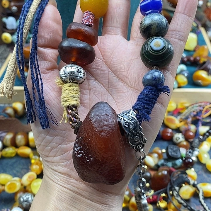 蜜蜡未镶嵌项链项链