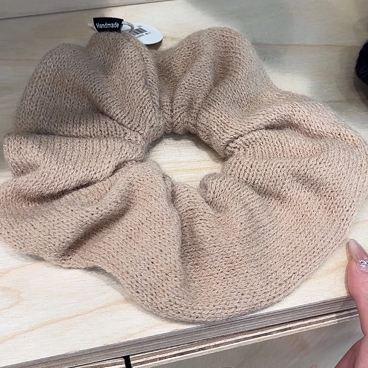 布艺铁合金卡色毛线发圈