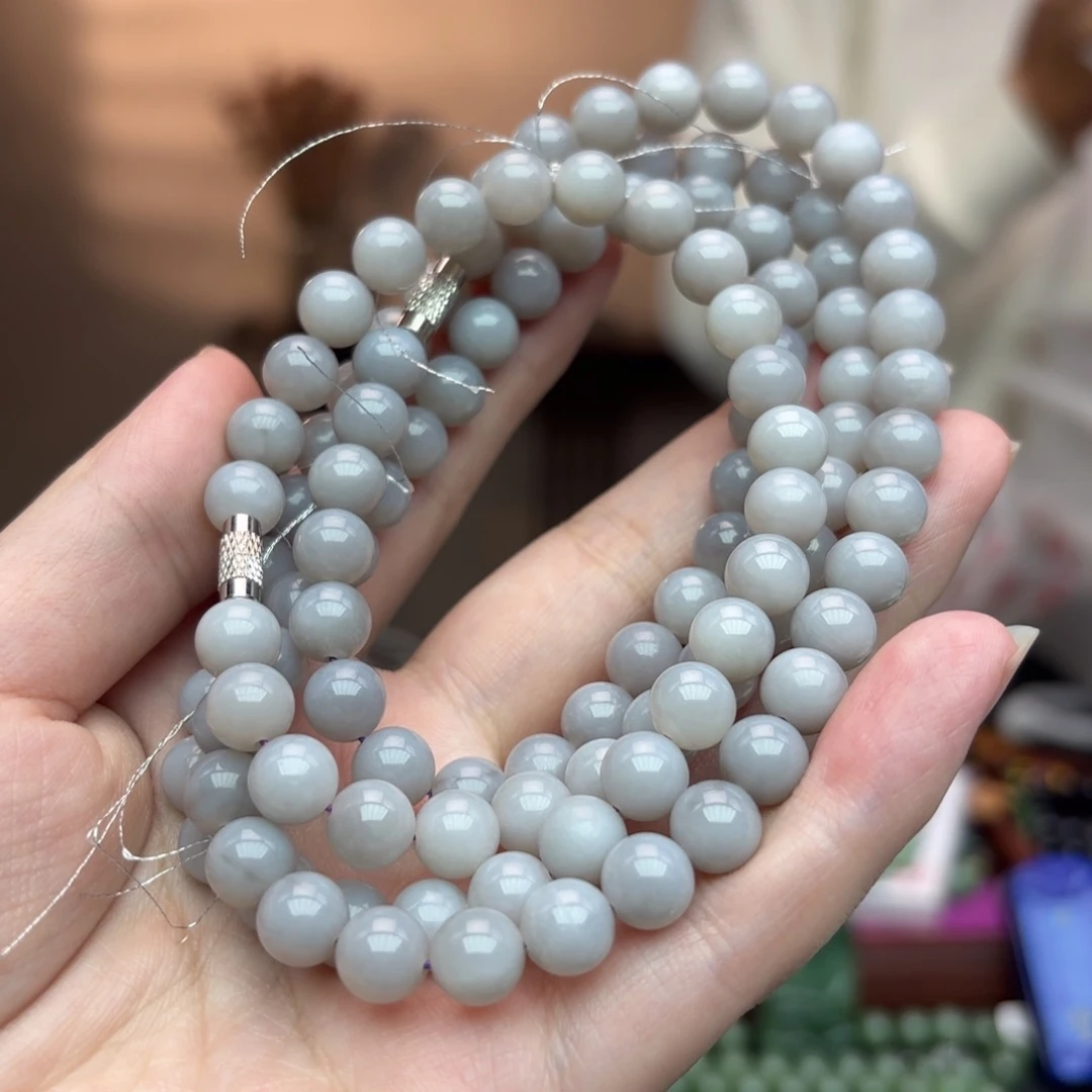 和田玉手串未镶嵌萝*呀拍一发二