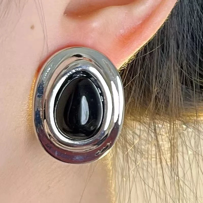 非金属羽毛耳饰 新中式时尚气质轻奢小众简约百搭耳环女WGEH051