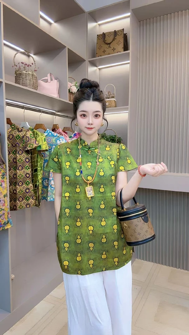 2025新款时尚福禄生财款旗袍上衣