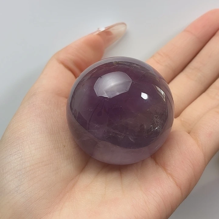 紫晶未镶嵌珠宝半成品45.8mm