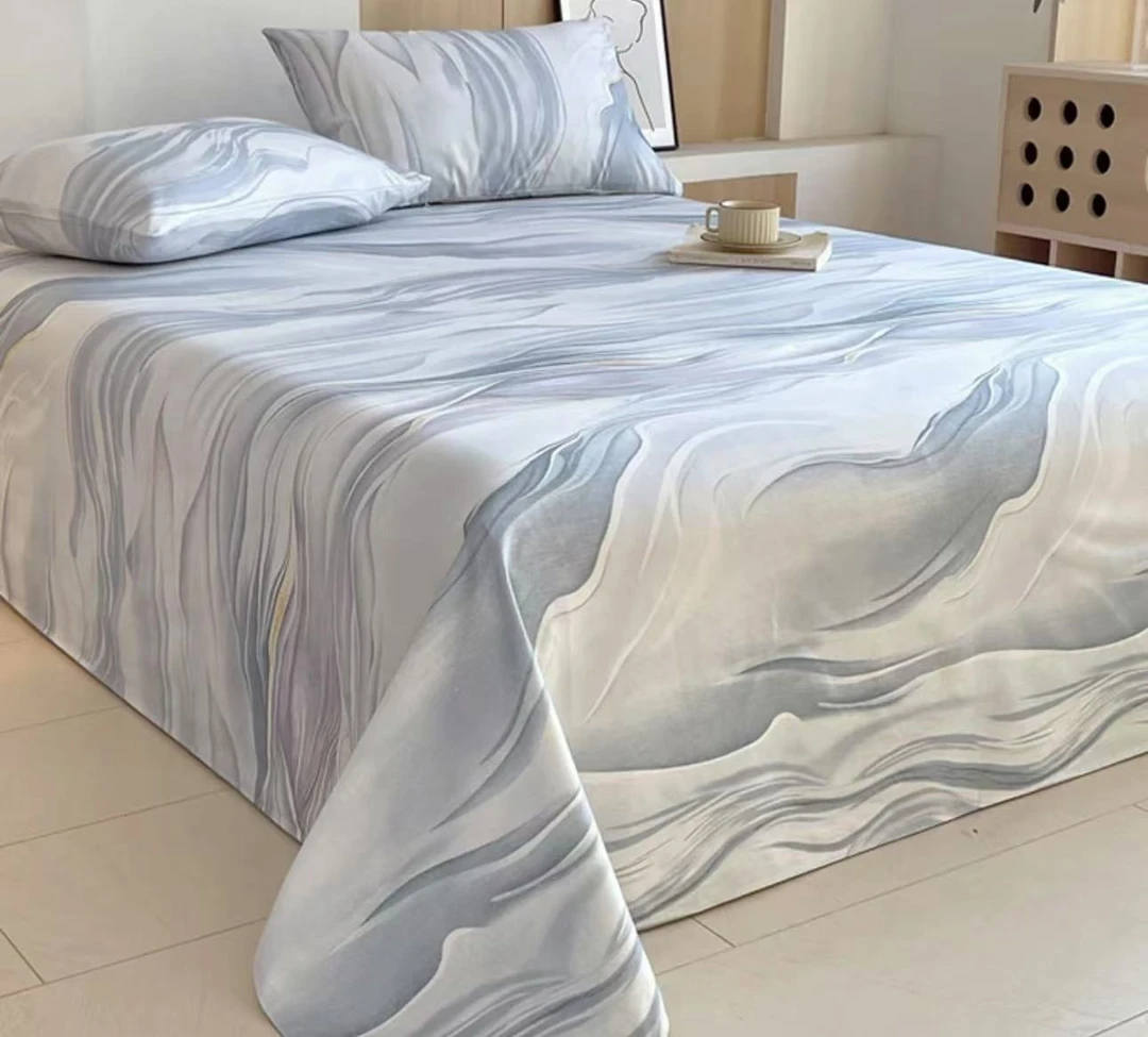 水墨江南-新款加厚加密水墨风床单 330*250cm（±5cm）