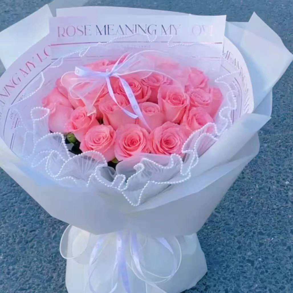 【温情时刻】19朵粉玫瑰网红款鲜花花束·同城1小时达