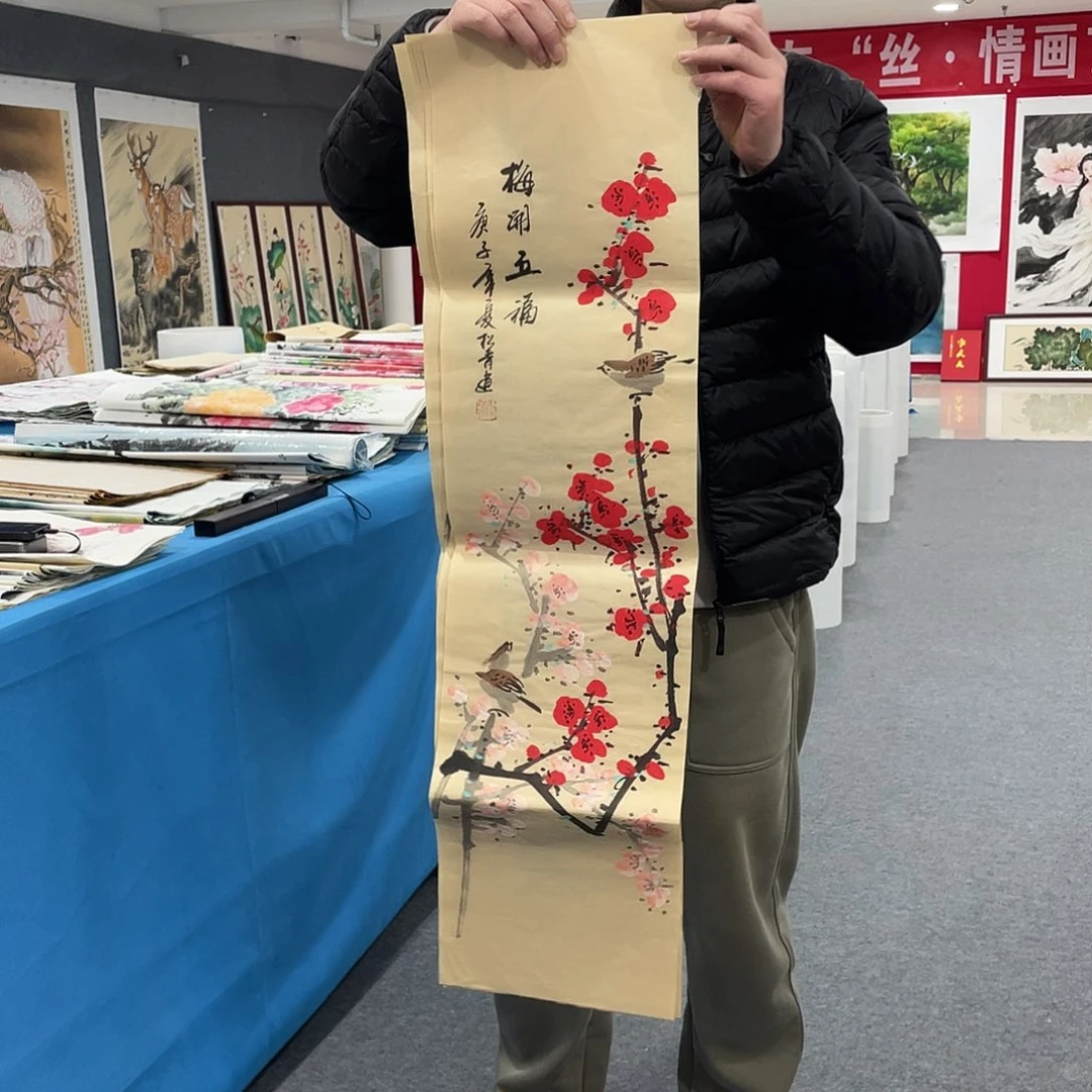 国画今天上午国画作品展示