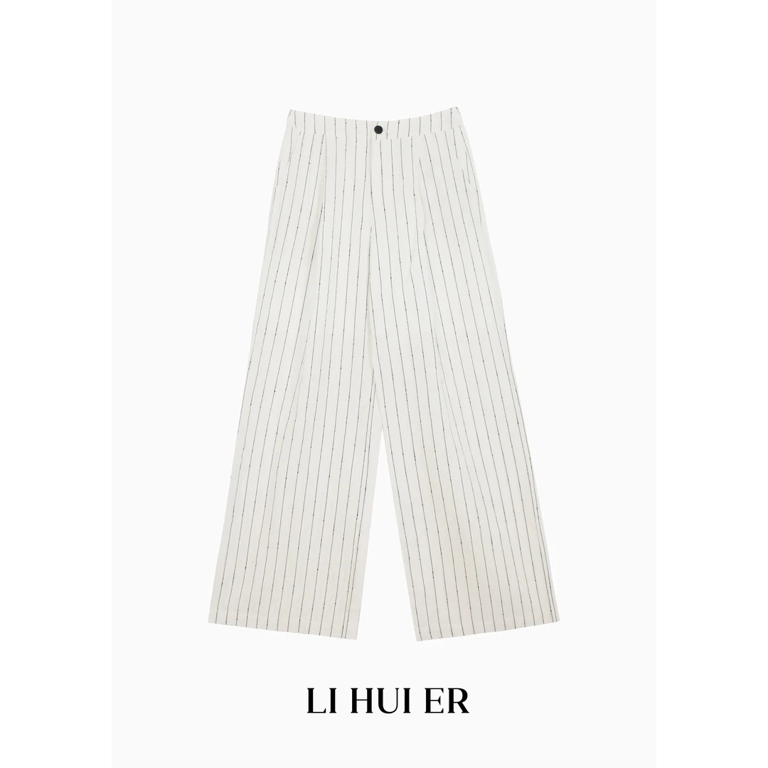 Li Hui Er【维尔尼信箱】2025极简设计师款舒适裤子407436-1