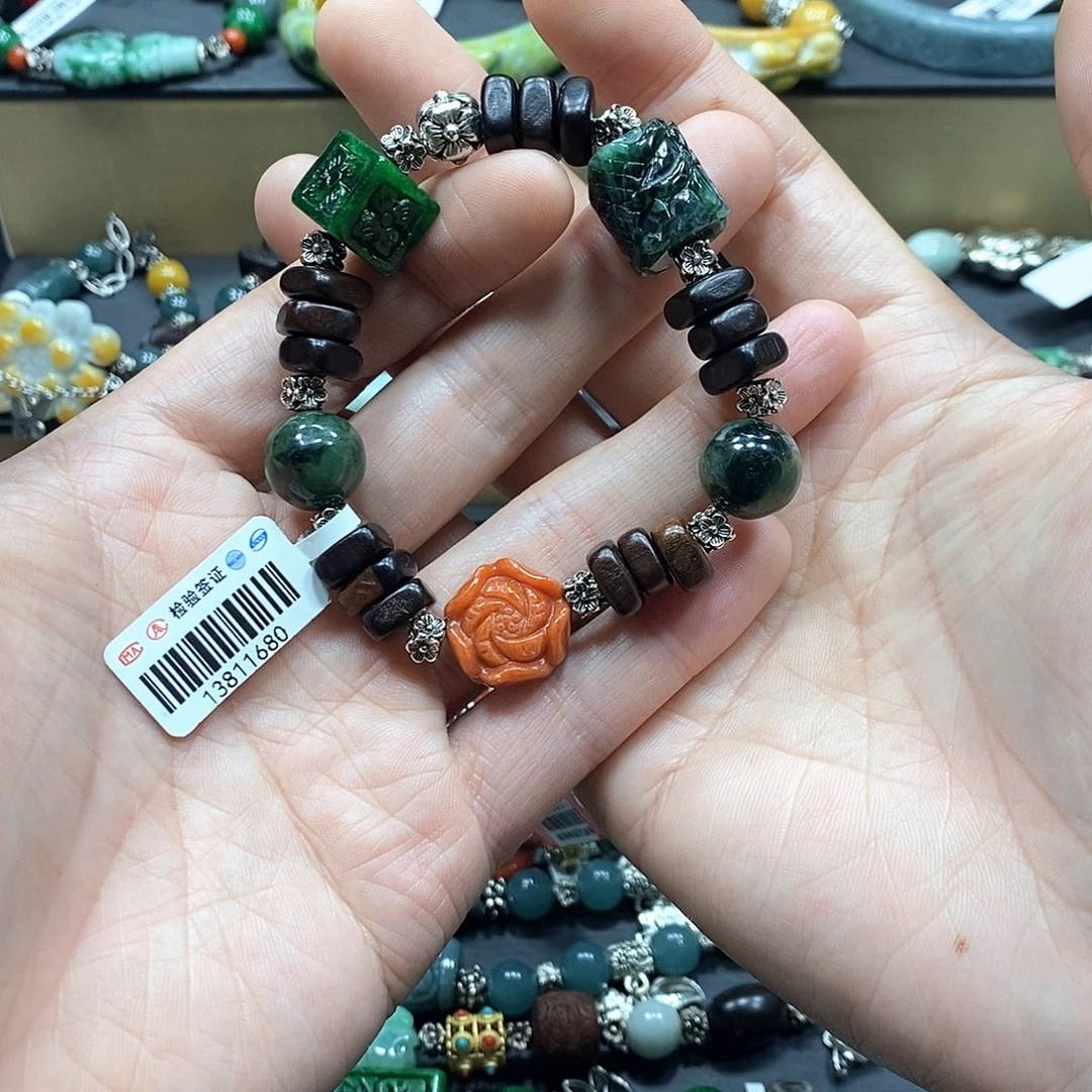 翡翠未镶嵌手链手链