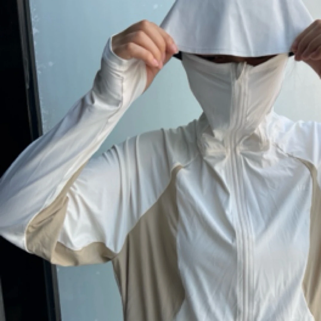 椰米白色专拍链接蕉家防晒衣防晒透气速干夏季外套