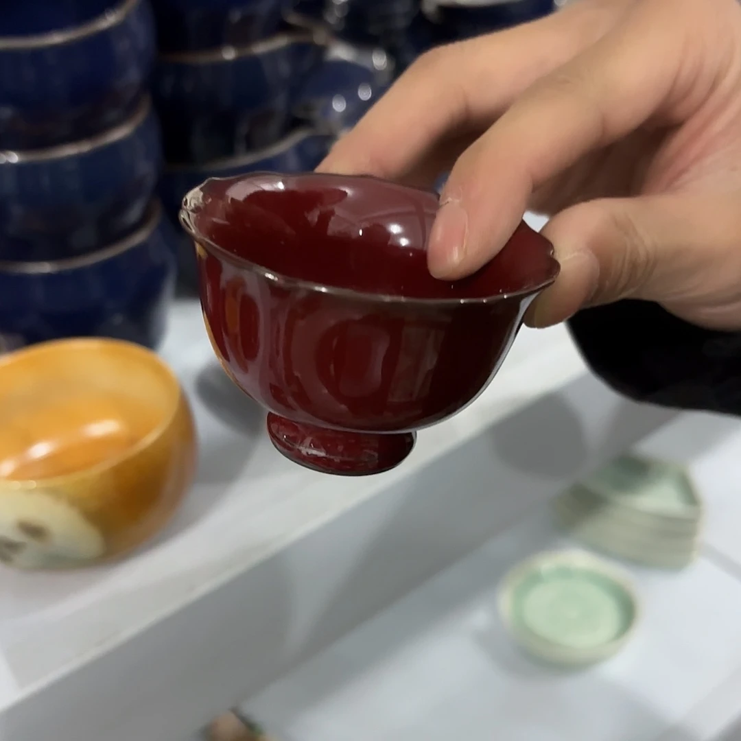 龙泉云间青瓷小米茶器